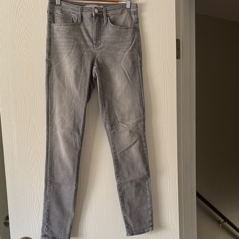 Athleta High Rise Skinny Gray Jeans Size 8 Excellent Condition